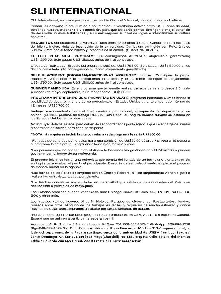 Sli International | PDF
