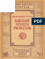 Weszely Odon Korszeru Nevelesi Problemak Facsimile