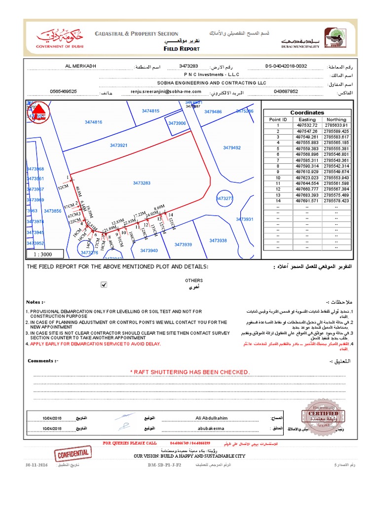 Provisional Demarcation Report | PDF | Business
