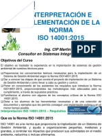 Implementación de ISO 14001:2015