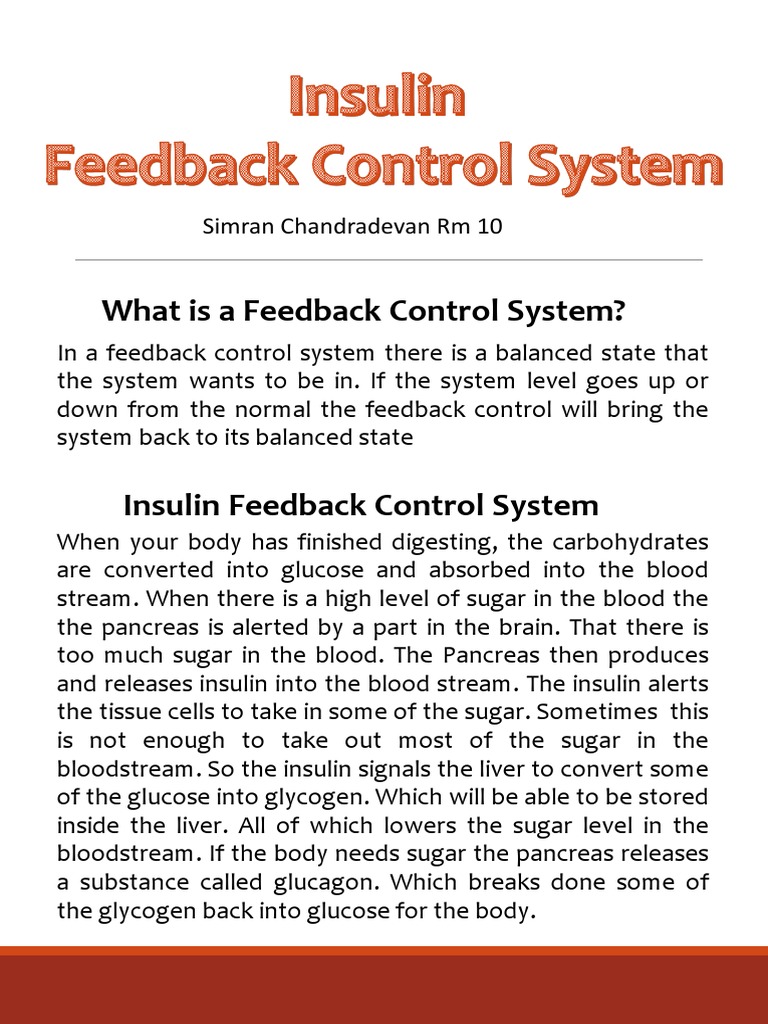 Task 3 Insulin Feedback Control System PDF