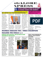 Bangalore Express: Mumbai Indians The 4 Times Champion Nailing The Finals 2019
