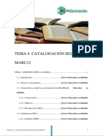 Tema 4. Catalogacion RDA en MARC21