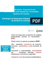 Estrategia de Respuesta Integral Al Consumo de Alcohol en Colombia