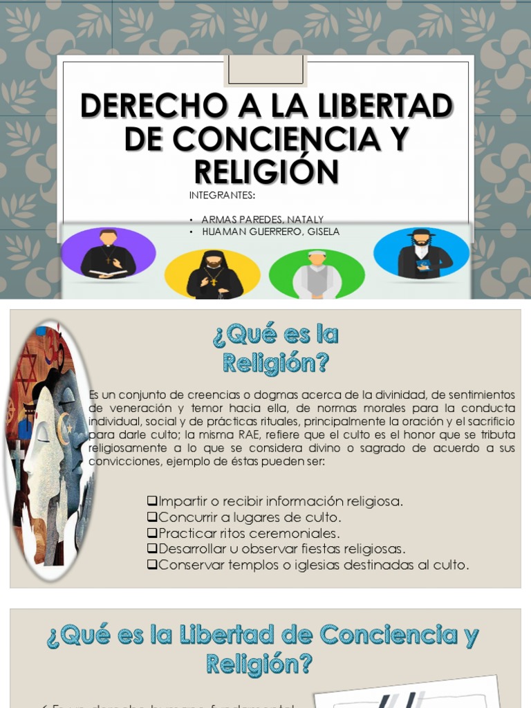 Derecho a la Libertad de Conciencia | PDF | Derechos humanos | Libertad