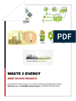 Waste 2 Energy: Brief On Wte Projects