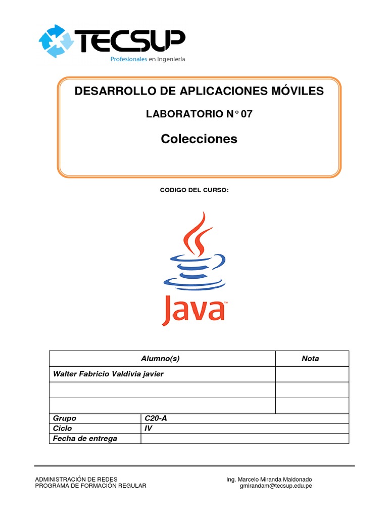 Desarrollo de Aplicaciones Móviles en Java | PDF | Java (lenguaje de ...
