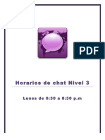 Horarios de Chat Nivel 3-3