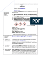 SOP for Ethylbenzene Hazards