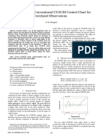 Effectiveness of Conventional CUSUM Control Chart For Correlated Observations