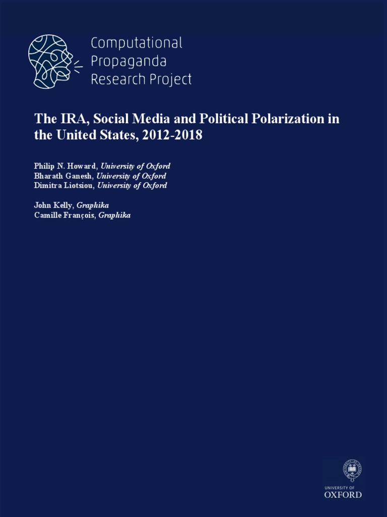 IRA's Role in US Political Polarization | PDF | Facebook | Social Media