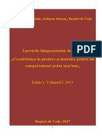Vol. - ICreativitatea În Predare Și Instruire Pentru Un PDF