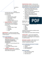 Characteristics of Organizational Change: Organizational Development Finals Reviewer