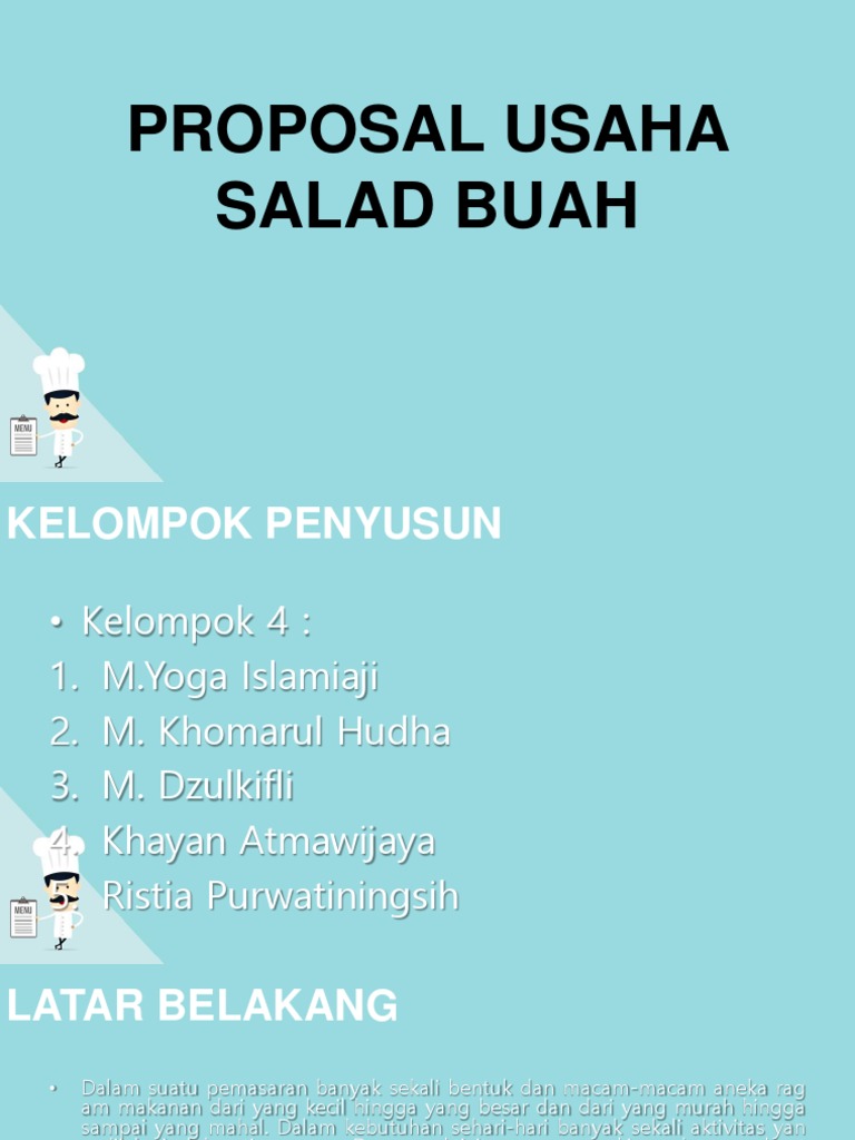 Power Point Usaha Salad Buah