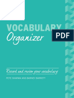 Vocabulary Organiser PDF