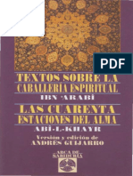 Textos Sobre La Caballeria Espiritual Ibn Arabi PDF.pdf