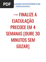G1→ Finalize a EJACULAÇÃO PRECOCE Em 4 Semanas [DURE 30 Minutos SEM GOZAR]