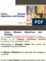 Vision, Mission, Objectives, and Strategy: Session - 02