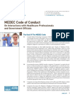 MEDEC Code of Conduct: On Interactions With Healthcare Professionals and Government Officials