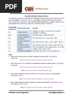 Coordinating Conjunction Coordinating Conjunctions Coordinating Conjunctions Fanboys