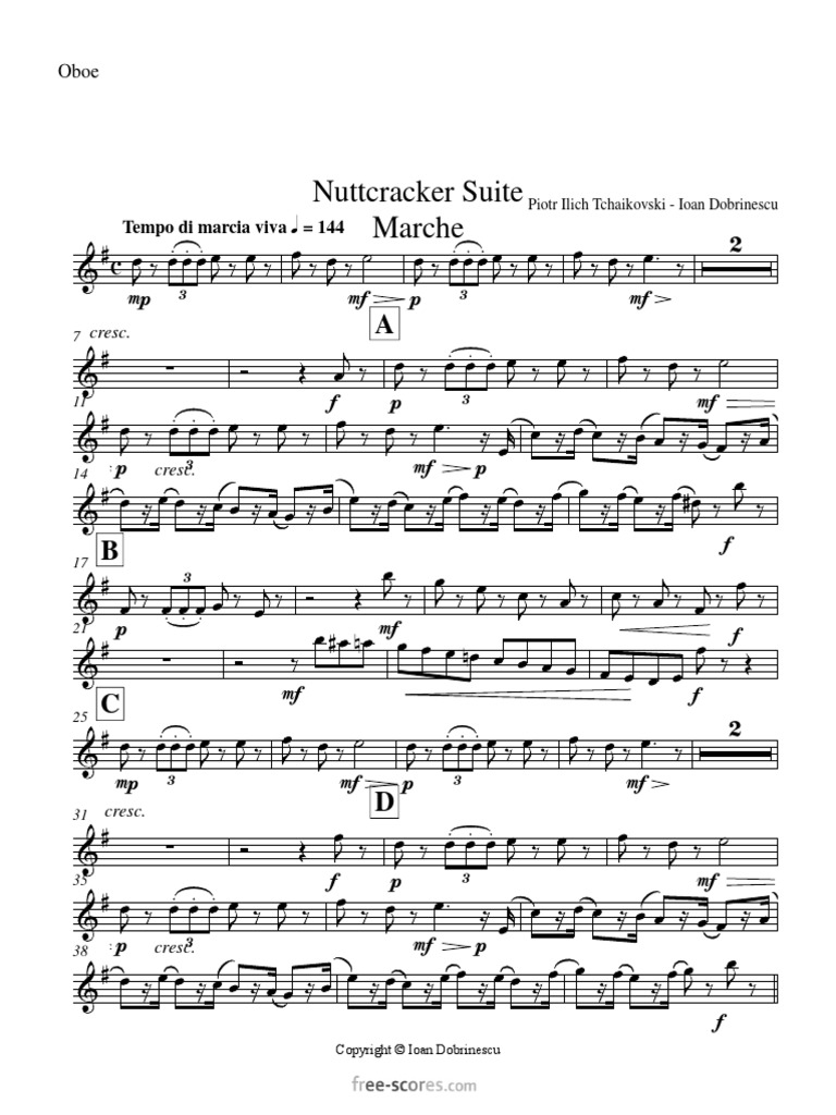 (Free Scores Com) Tchaikovsky Piotr Ilitch March From The Nutcracker