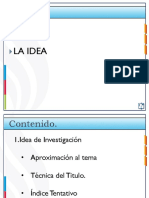 Idea de investigación