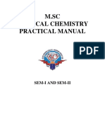 M.Sc Physical Chemistry Practical Manual