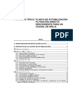 PT.planta Potabilizacion FiltracDirecta Descen.caudal 600
