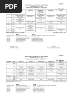 Department of Chemical Engineering Timetable - Fall 2019 Session 2016 - Semester 7 - Section-A W.E.F. 09-09-2019 Period Time Monday Tuesday Wednesday Thursday Friday