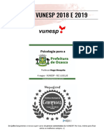 Dossiê de Provas VUNESP 2018 e 2019 Grátis PDF