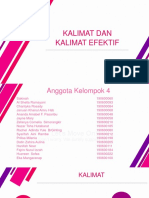 Kelompok 4 Bahasa Indonesia (Kalimat Dan Kalimat Efektif)