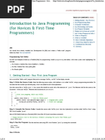 Introduction To Java Programming (For Novices & First-Time Programmers)