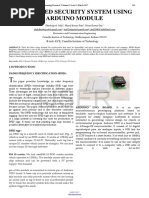 Rfid Based Security System Using Arduino Module