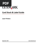 Card Stock and Label Guide en