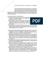 Etapa Del Surgimiento Del Derecho Procesal Del Trabajo en El Perú