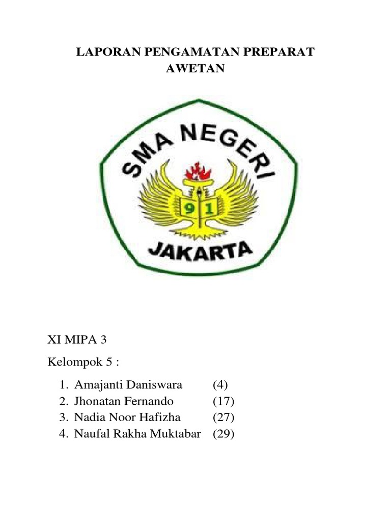 Laporan Praktikum Preparat | PDF