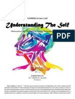 Understanding The Self: ASSIGNMENT #4 - Sept. 5, 2019