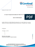 Certificado Comfandi 2019B PDF