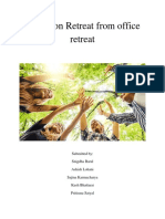 Report on benefits and challenges of organizing office retreats