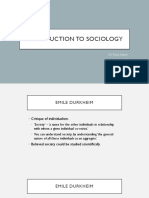 Introduction To Sociology: DR - Tania Saeed Seminar 10