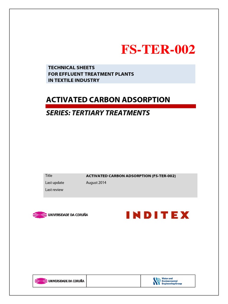 Activated Carbon in Textile Wastewater Treatment | PDF | Adsorption ...