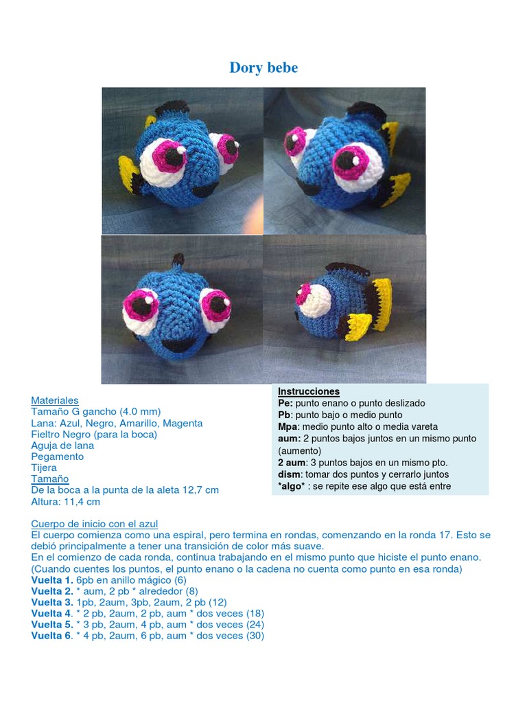 Dory Bebe Espa Ol1 Pdf Naturaleza Deportes
