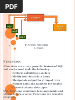 SQL Functions: Unction Performs Ctions