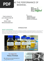 Enhancing The Performance of Biodiesel