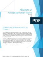 Alpabeto at Ortograpiyang Filipino