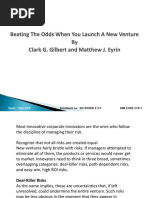 Beating The Odds When You Launch A New Venture by Clark G. Gilbert and Matthew J. Eyrin