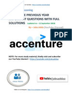 Accenture Logical & Reasoning Section