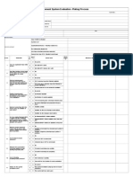 Plating Process Audit Checksheet 9332E-X