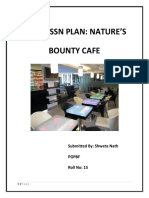 Businessn Plan: Nature'S Bounty Cafe: Submitted By: Shweta Nath PGPBF Roll No: 15