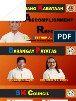 Angguniang Abataan: Ccomplishment Eport